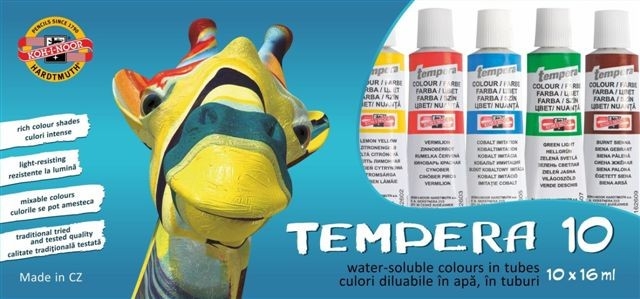 Tempera 10/set Kooh I Noor 16 ml