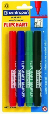 Marker flipchart Centropen 4/set