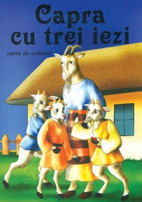 Capra cu trei iezi - Carte de colorat + poveste