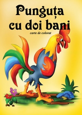 Punguta cu doi bani - Carte de colorat + poveste