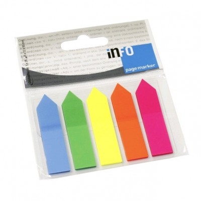 Post-it index 45x12 sageata plastic