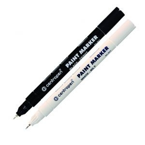 Marker vopsea Centropen 9211 alb 0.7 mm