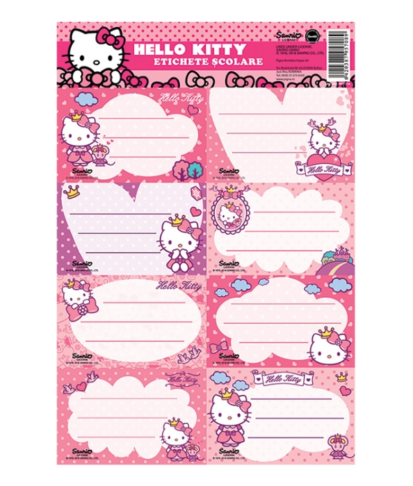 Etichete scolare Hello Kity 40/set