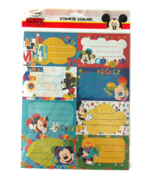Etichete scolare Mickey Mouse 40/set