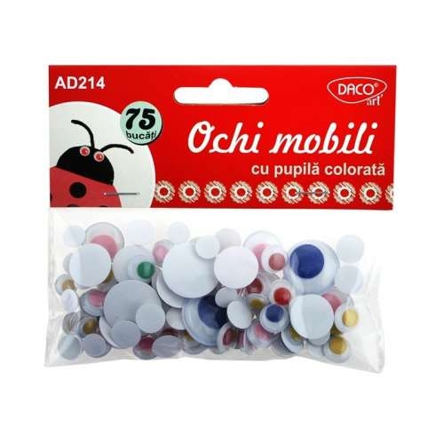 Ochi mobili cu pupila colorata AD214