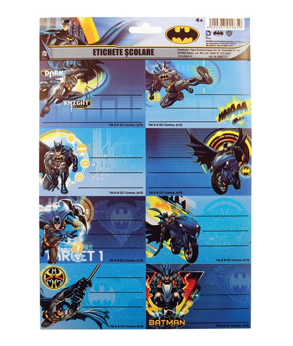 Etichete scolare Batman 40/set Dark Night