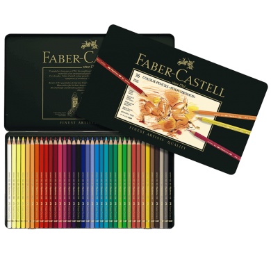 Creioane color 36 culori/set  Polychromos FABER-CASTELL, FC110036