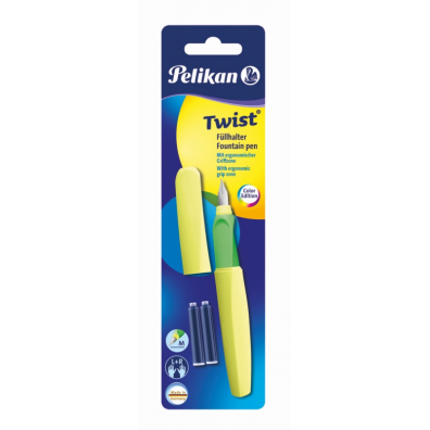 Stilou Pelikan Twist Galben Neon