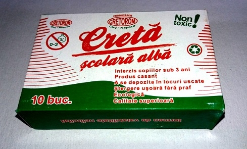 Creta 10/set alba dreptunghiulara Cretorom