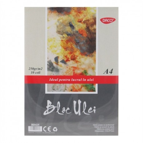 Bloc desen A4 ulei 250 g/mp 10 file DACO BD425