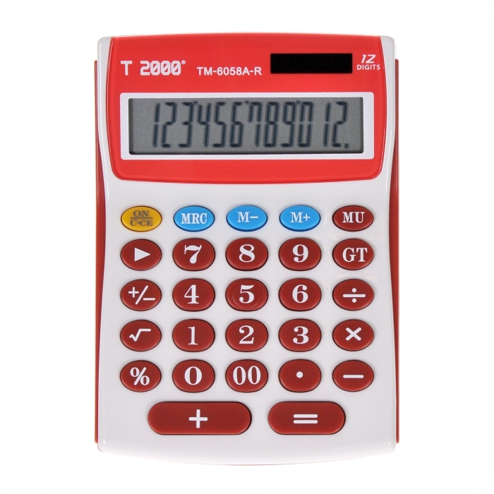 Calculator T 2000 M-6058 rosu