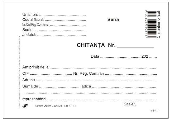 Chitantier A6 offset + perfor