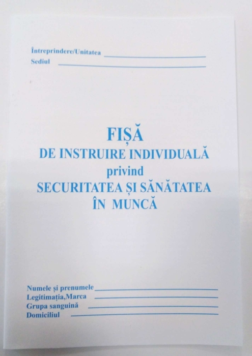 Fisa SSM protectia muncii