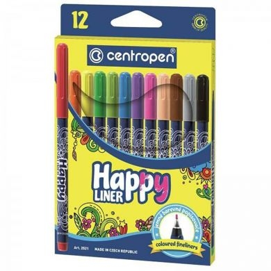 Fine Liner Happy Centropen 12/set 2521