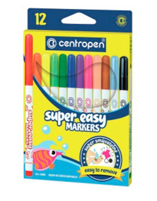 Carioca 12 culori Super Easy Centropen 2580