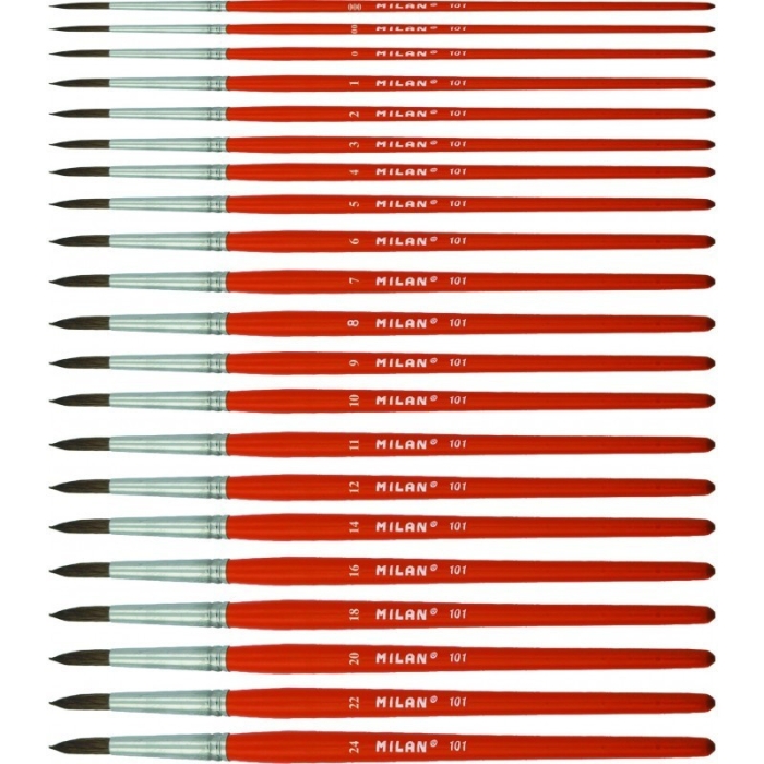 Pensula individuala Nr. 1 Milan Seria 101