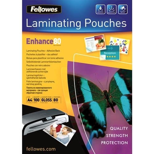 Folie laminare A4 80 microni Fellowes