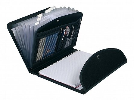 Mapa cu 6 compartimente si notes Exacompta neagra