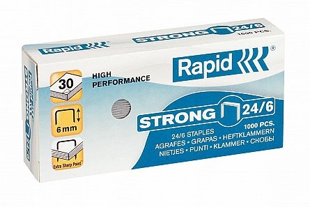 Capse 24/6 Rapid STRONG 30 coli