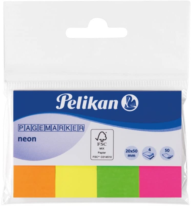 Post-it marker 20x50 mm hartie Pelikan 4 culori