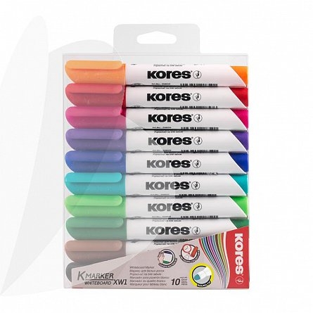 Marker Whiteboard 10/set Kores 3 mm cutie plastic