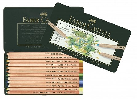 Creioane Pastel Pitt Faber-Castell 12/set FC112112