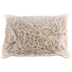 Elastice pentru bani Diametru: 100 mm x1.5 mm. Material: 65% cauciuc, 1000 g/punga. Culoare: alb.