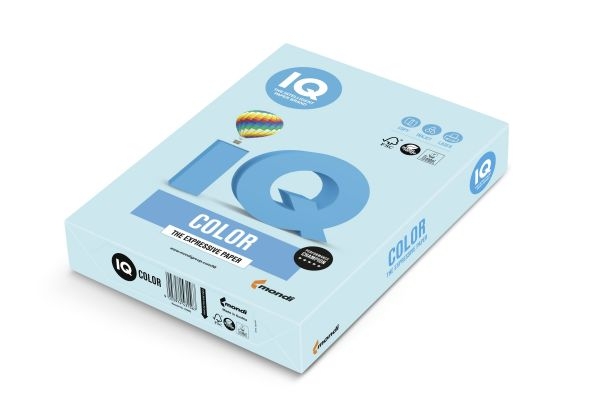 Carton A4 Albastru Mediu 250 coli/top 160 g/mp,  IQ MB30