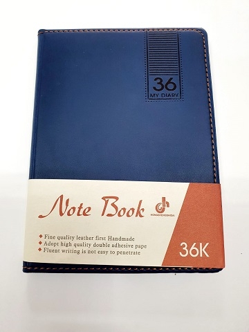 Agenda nedatata 36K coperta albastra