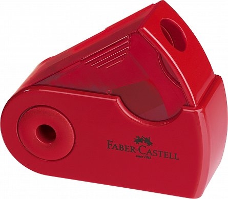 Ascutitoare Faber-Castell plastic simpla Sleeve-Mini Rosie