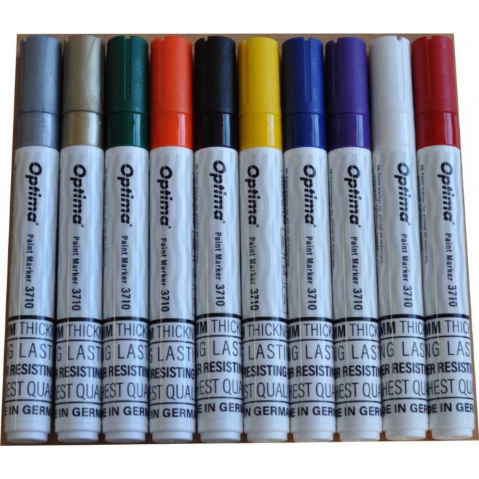 Marker vopsea Optima Paint 3710, varf rotund 2-3mm