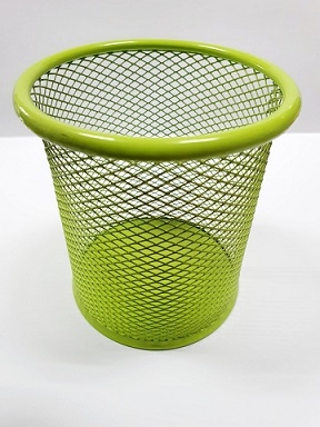 Suport metalic rotund Mesh Galben verzui