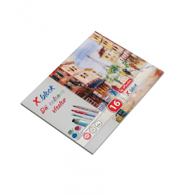 Bloc desen A4 250 g/mp 15 file X. BLOCK Herlitz