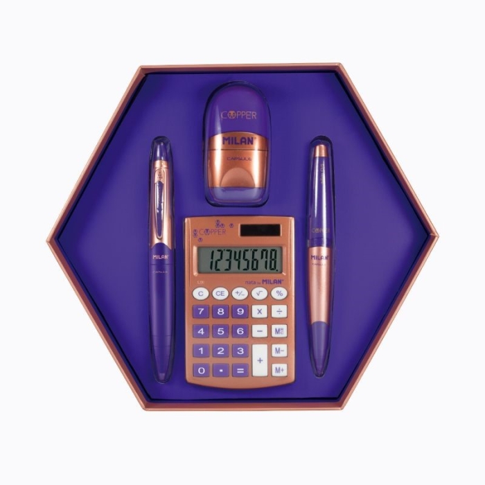 Set cadou calculator Milan Copper 08740