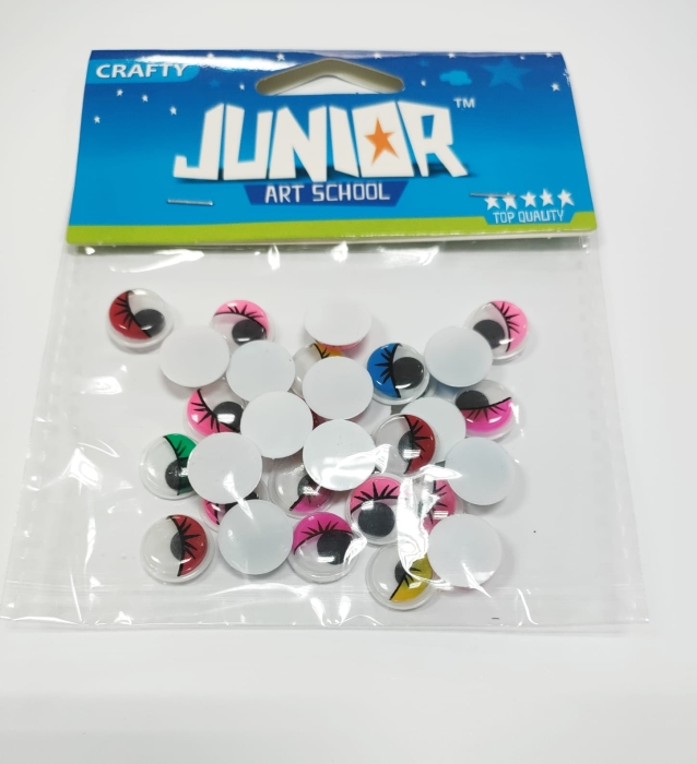 Ochisori mobili negri 12 mm Junior colorati
