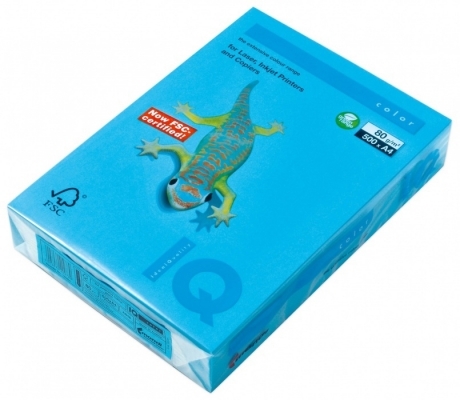 Carton A4 Albastru Intens 250 coli/top 160 g/mp,  IQ AB48