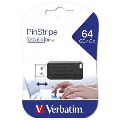 Memorie USB Verbatim 64 GB PINSTRIPE 2.0