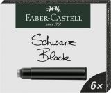 Rezerve cerneala 6/set neagra Faber-Castell