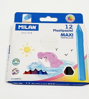 Creioane cerate 12/set Milan 022XT12 MAXI