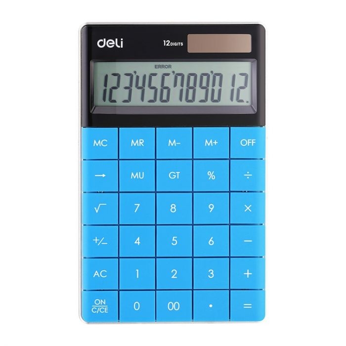 Calculator DELI 12 digii 1589 albastru