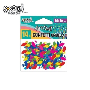 Confetti Umbrele, 14 Gr - S-COOL SC2040