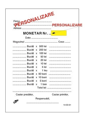 Monetar personalizat 2 ex.