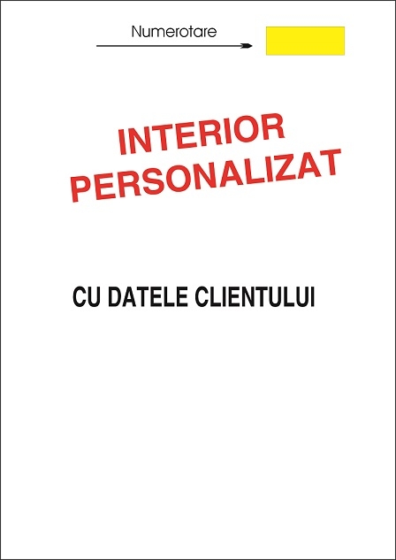 Tipizat personalizat A4 offset 100 file numerotat