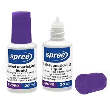 Solutie cu lichid pentru curatare (indepartare) etichete, 20ml Spree