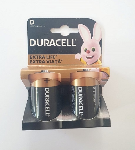 Baterie LR20 Duracell alcalina 2/set