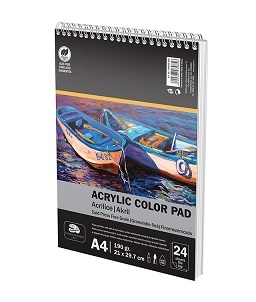 Bloc de desen A4 190 g/mp arc 24 pagini acrilic School Friendly