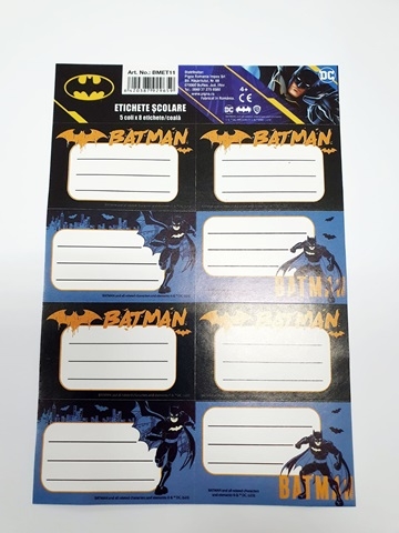 Etichete scolare Batman 40/set