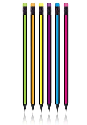 Creion cu guma corp dungat SC007