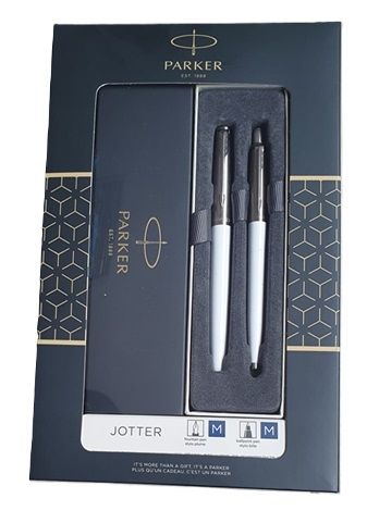 Trusa stilou+pix Parker Jotter Original Standard alba