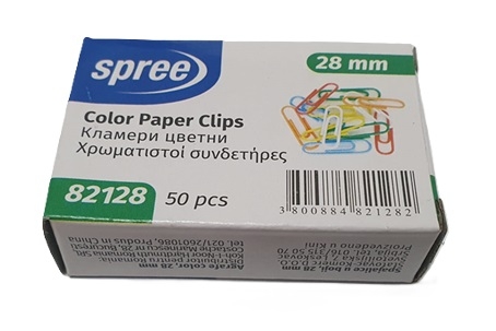 Agrafe birou color 28 mm PVC Spree
